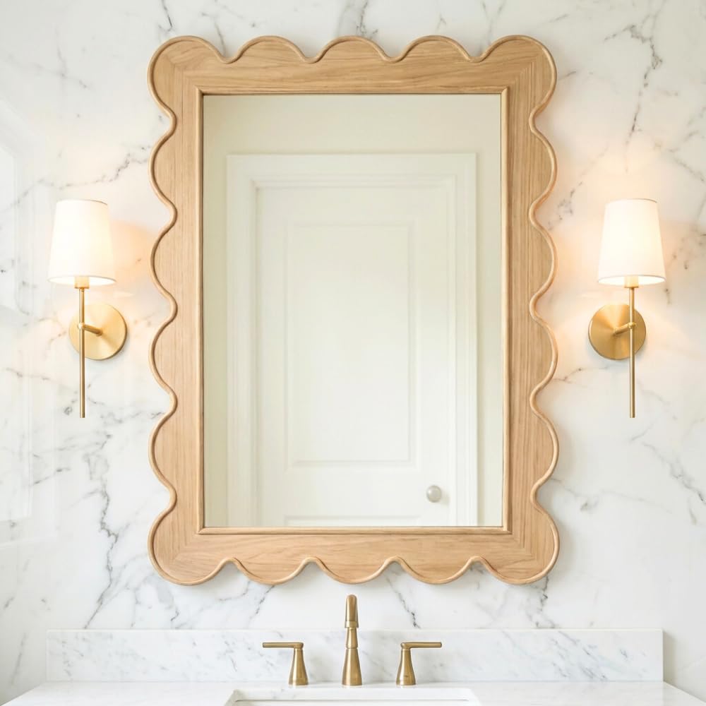 Scalloped Wall Mirror